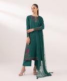 Sapphire  3 Piece Embroidered Dobby Suit 0U3PEST24V58 Intermix Collection 2024