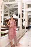 Saadia Asad D4-B Pink Laser Noor Luxury Chikankari Lawn 2024