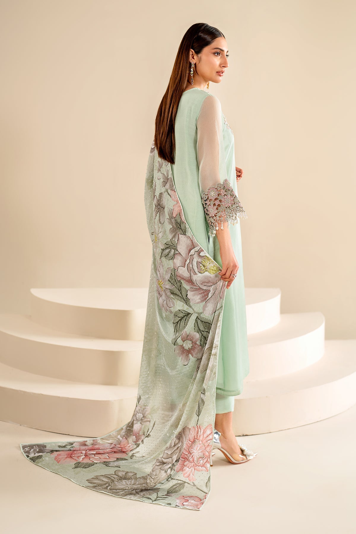 Baroque Embroidered Chiffon PR-920 Formal Pret 2024 Sara Clothes Baroque Embroidered Chiffon PR-920 Formal Pret 2024 Sara Clothes