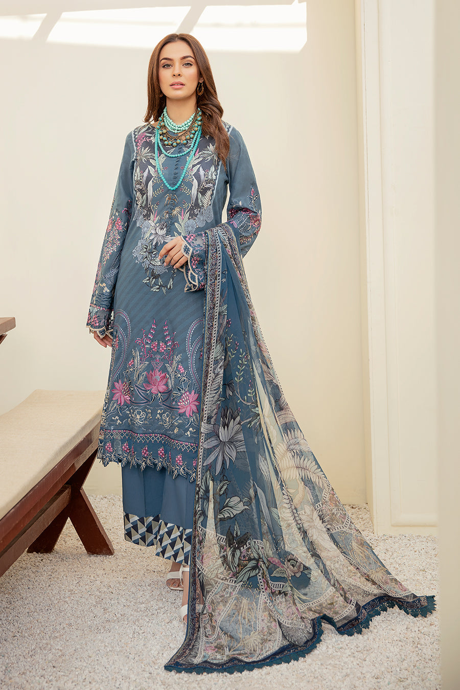 L-303 Ramsha  Online Mashaal Lawn 2022