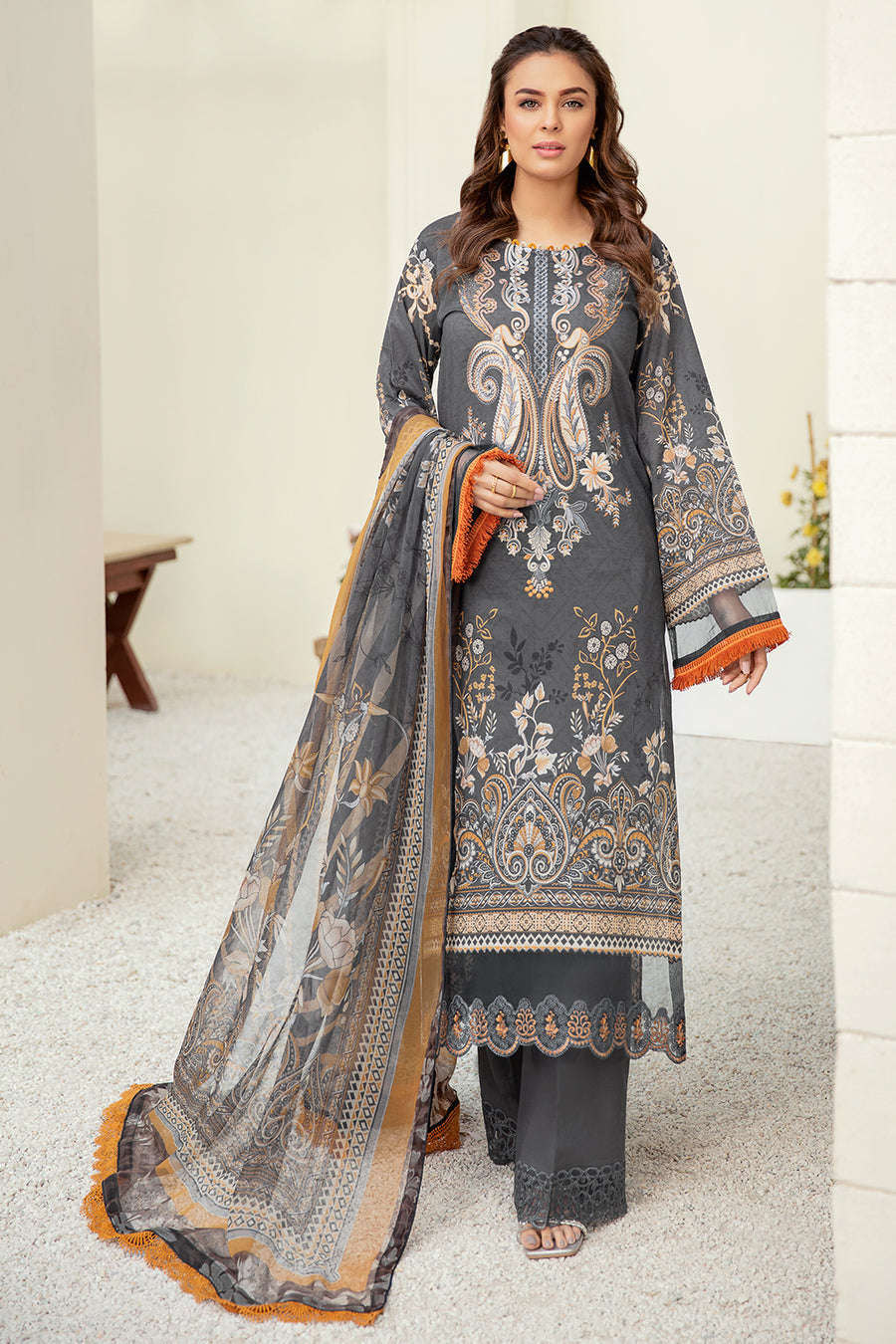 L-308 Ramsha  Online Mashaal Lawn 2022