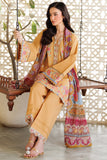 Farasha Online Golden Bloom Summer Weaves Embroidered lawn 2025
