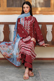 Farasha Online Crimson Glow Summer Weaves Embroidered lawn 2025