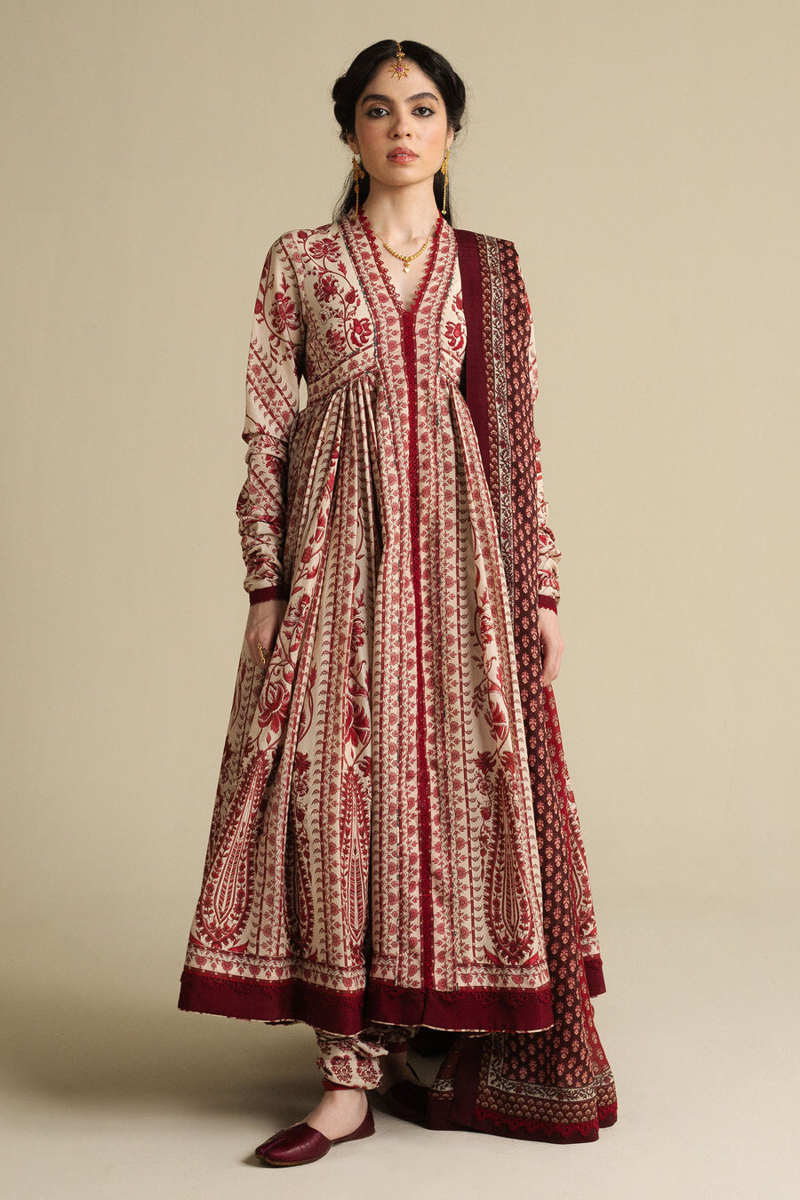 Zara Shahjahan Kashmiri-D1 Anarkali 2025 – Sara Clothes