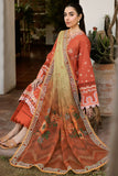 Farasha Online Orange Petal Summer Weaves Embroidered lawn 2025