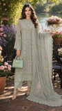 Saadia Asad D1 - Pistachio Mist Nooriyah Luxury Embroidered Chiffon 2026