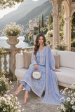 Saadia Asad D3 - Dove Blue Nooriyah Luxury Embroidered Chiffon 2026