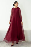 Baroque Plain Chiffon Frock PR-577 Formal Pret 2024