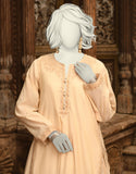 Juniad Jamshaid Beige Paper Cotton Embroidered 2PC-JLAWN-S-JST-25-2015-S Summer Pret 2025