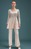 Thread & Motifz Chiffon Embroidered Chikankari Peplum With Trouser Formal Pret 2024