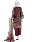 Junaid Jamshaid Brown 3 PC | JLAWN-S-24-170 Casuals Eid Prets Collection 2024