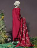 Junaid Jamshaid 3PC-JJLS-W-JW-24-1745 Maroon Cambric Embroidered Shades Of Summer 2025