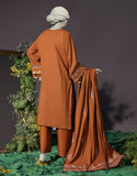 Junaid Jamshaid 3PC-JJLS-W-JW-24-1746 Brown Cambric Embroidered Shades Of Summer 2025