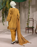 Junaid Jamshaid 3PC-JJLS-W-JWU-24-1771 Yellow Jacquard Printed Shades Of Summer 2025