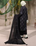 Junaid Jamshaid 3PC-JJLS-W-JWU-24-1775 Black Jacquard Printed Shades Of Summer 2025