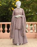 Junaid Jamshaid Mauve Jacquard 3PC | JLAWN-S-24-340 Riwayat-02 Eid Ul Adha Lawn Collection 2024