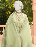 Junaid Jamshaid Green Jacquard 3PC | JLAWN-S-24-342 Riwayat-04 Eid Ul Adha Lawn Collection 2024