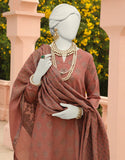 Junaid Jamshaid Brown Jacquard 3PC | JLAWN-S-24-344 Riwayat-06 Eid Ul Adha Lawn Collection 2024