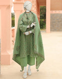 Junaid Jamshaid Green Jacquard 3PC | JLAWN-S-24-346 Riwayat-08 Eid Ul Adha Lawn Collection 2024