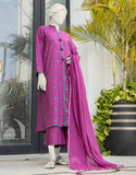 Junaid Jamshaid Magenta Cambric 3PC | JLAWN-S-24-377 Khilat-07 Eid Ul Adha Lawn Collection 2024