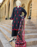 Junaid Jamshaid Black Textured 3 PC | JLAWN-S-24-451 Casuals Eid Prets Collection 2024