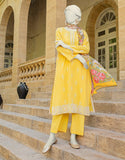 Junaid Jamshaid Yellow 3 PC | JLAWN-S-24-453 Casuals Eid Prets Collection 2024