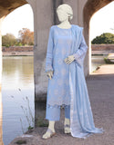 Junaid Jamshaid Blue Cambric 3PC | JLAWN-S-24-484 Eid Ul Adha Lawn Collection 2024
