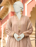 Junaid Jamshaid Beige Doria 3PC | JLAWN-S-24-496 Eid Ul Adha Lawn Collection 2024