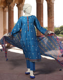 Junaid Jamshaid Blue 3PC | JLAWN-S-24-512 Eid Ul Adha Lawn Collection 2024