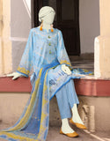 Junaid Jamshaid Blue 3PC | JLAWN-S-24-518 Eid Ul Adha Lawn Collection 2024