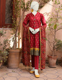 Junaid Jamshaid Maroon 3PC | JLAWN-S-24-527 Eid Ul Adha Lawn Collection 2024