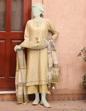 Junaid Jamshaid Olive 3PC | JLAWN-S-24-543 Eid Ul Adha Lawn Collection 2024