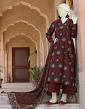 Junaid Jamshaid Maroon 3PC | JLAWN-S-24-545 Eid Ul Adha Lawn Collection 2024
