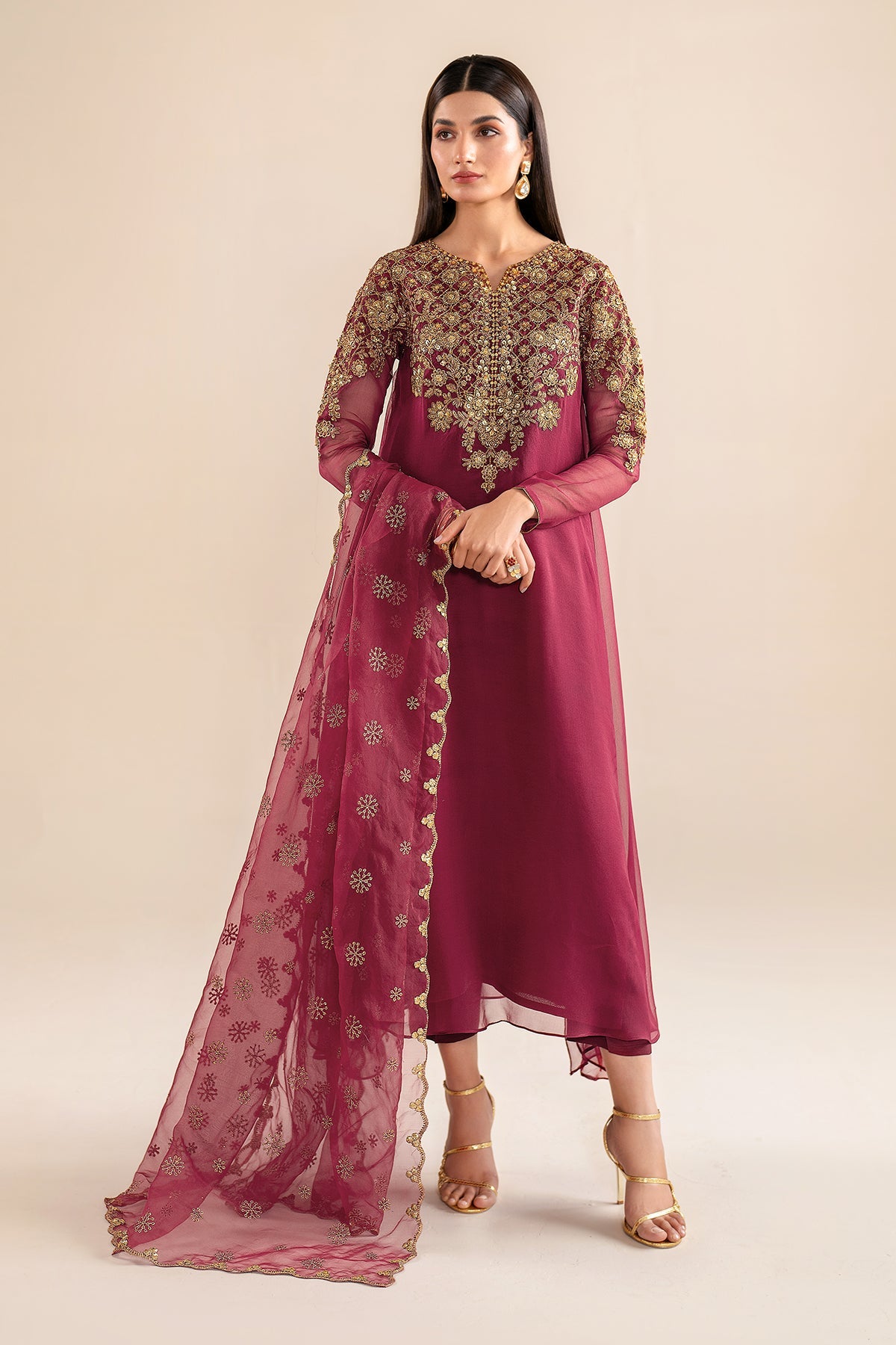 Baroque Embroidered Chiffon PR-916 Formal Pret 2024