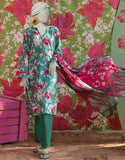 Juniad Jamshaid Green Lawn Printed 3PC-JLAWN-S-25-012-S Summer Pret 2025
