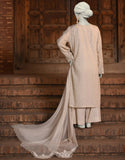 Juniad Jamshaid Beige Dobby Embroidered 3PC-JLAWN-S-25-049-S Summer Pret 2025