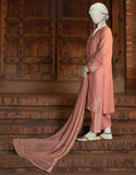 Juniad Jamshaid Pink Dobby Embroidered 3PC-JLAWN-S-25-053-S Summer Pret 2025