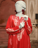 Juniad Jamshaid Red Lawn Embroidered 3PC-JLAWN-S-25-062-S Summer Pret 2025