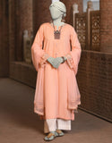 Juniad Jamshaid Peach Dobby Embroidered 2PC-JLAWN-S-JDS-25-1005-S Summer Pret 2025