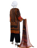Junaid Jamshaid 3PC-JLAWN-S-25-3038 Multicolor Lawn  Printed Shades Of Summer 2025