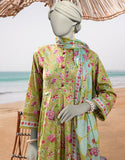 Junaid Jamshaid 3PC-JLAWN-S-25-3049 Green Lawn  Printed Shades Of Summer 2025