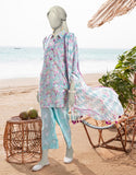 Junaid Jamshaid 3PC-JLAWN-S-25-3050 Blue Lawn  Printed Shades Of Summer 2025