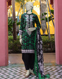 Junaid Jamshaid 3PC-JLAWN-S-25-3063 Black Lawn Embroidered Shades Of Summer 2025