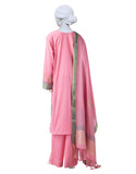 Junaid Jamshaid 3PC-JLAWN-S-25-3123 Pink Jacquard Dyed  Shades Of Summer 2025