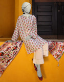 Junaid Jamshaid 3PC-JLAWN-S-25-3141 White Lawn  Printed Shades Of Summer 2025