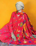 Junaid Jamshaid 3PC-JLAWN-S-25-3147 Pink Lawn  Printed Shades Of Summer 2025