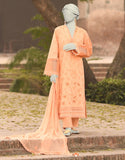 Junaid Jamshaid 3PC-JLAWN-S-25-3150 Orange Cambric Schiffli  Shades Of Summer 2025