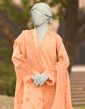 Junaid Jamshaid 3PC-JLAWN-S-25-3150 Orange Cambric Schiffli  Shades Of Summer 2025