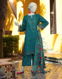 Junaid Jamshaid 3PC-JLAWN-S-25-3158 Green Jacquard Embroidered Shades Of Summer 2025