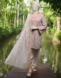 Junaid Jamshaid 3PC-JLAWN-S-25-3165 Multicolor Lawn Embroidered Shades Of Summer 2025